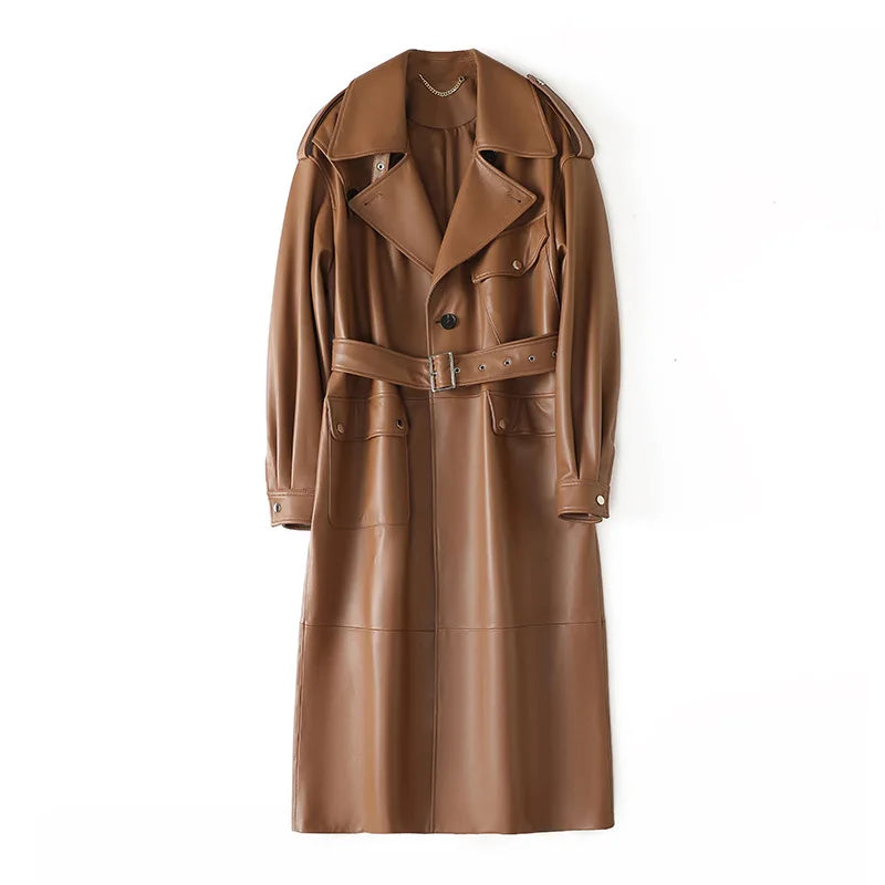 LEGACY – Sheepskin Leather Trench Coat