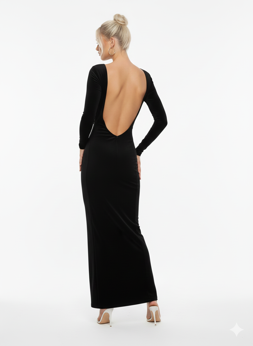 MAXI BACKLESS DRESS