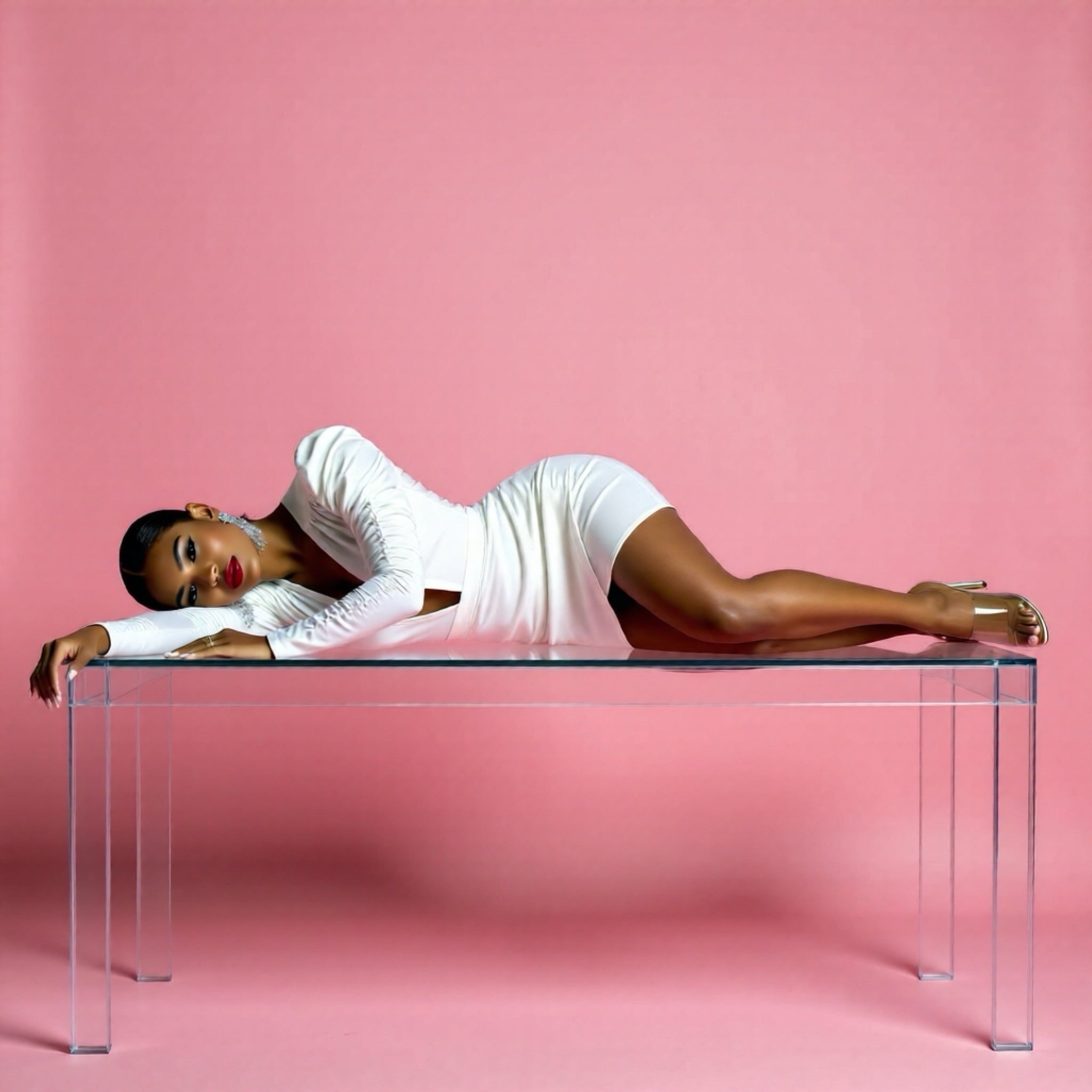 BODYCON WIDE NECK DRESS