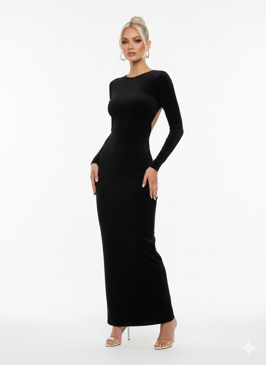 MAXI BACKLESS DRESS