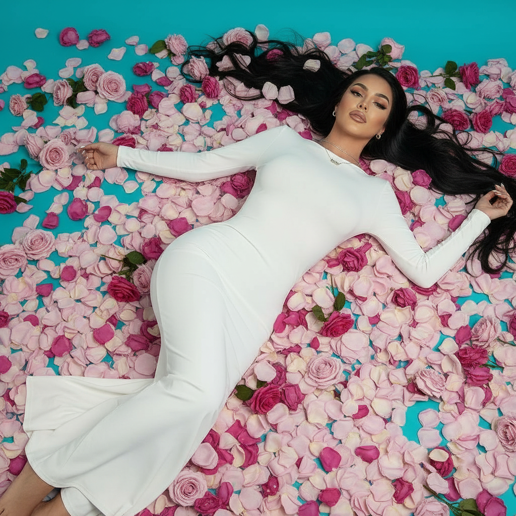 ARIEL - Slim Round Neck Long Sleeve Dress