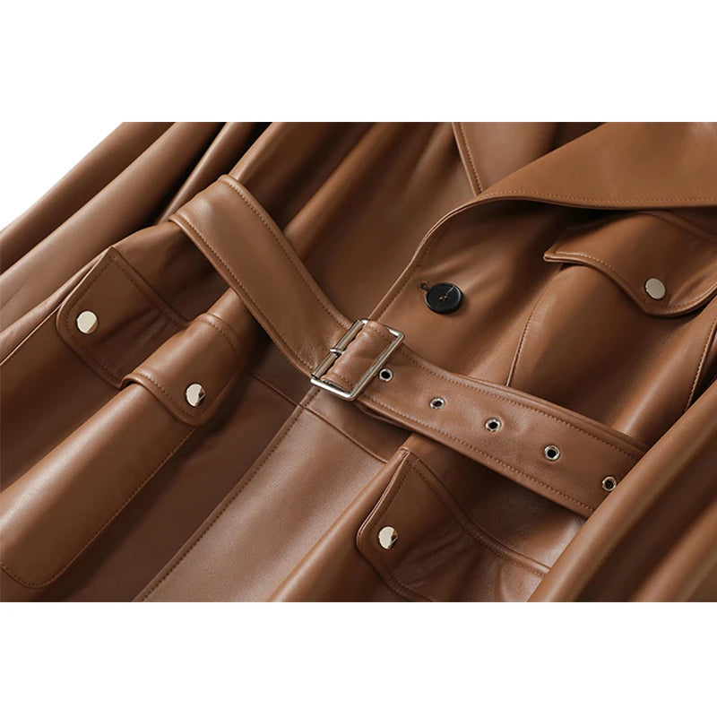 LEGACY – Sheepskin Leather Trench Coat